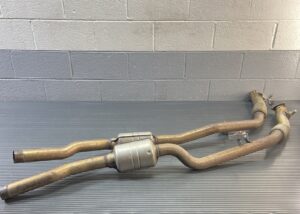 2019-2025 Audi A8L D5 3.0L Exhaust Pipe Silencer Front Left & Right Set of 2 OEM