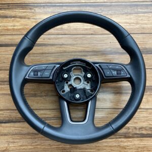 2020-2023 Audi A5 Leather Steering Wheel w/ Pale Shifters & Interface Cont OEM