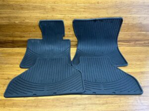 2007-2014 BMW X5 E70 All Weather Rubber Floor Mat Black Front & Rear Set 4 OEM