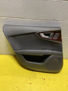 2012-2017 Audi A7 Sportback Rear Left Interior Door Trim Panel Black OEM