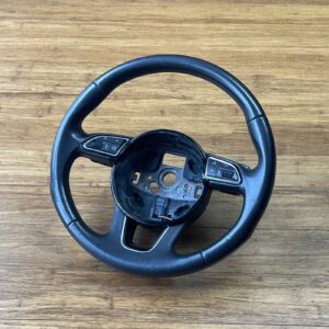2015-2018 Audi Q3 8U Steering Wheel W/ Shift Paddle Switch Black OEM *NOTE*