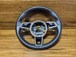 2015-2025 Porsche Macan Steering Wheel Multifunction Agate Gray OEM *NOTE*