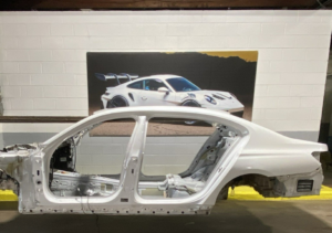 2016-2022 BMW 750i G12 Rear Left Quarter Panel Structure Cut White A96 OEM