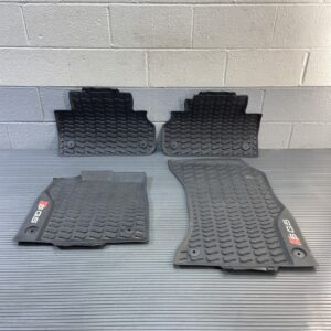 2018-2025 Audi SQ5 FY Front & Rear Weather Floor Mat Black Rubber Set of 4 OEM