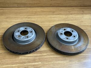 2018-2025 Audi SQ5 Q5 FY Front Left & Right Brake Rotors Disc Pair 58k OEM