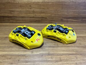 2018-2025 Mercedes AMG GT63S X290 Brake Caliper Front Yellow Set of 2 OEM *NOTE*
