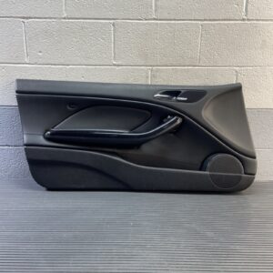 2001-2006 BMW M3 E46 Door Panel Card Black Leather Front Left Side OEM *NOTE*
