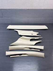 2002-2010 Lexus SC430 Z40 Convertible Roof Set Trim Panel Pillar Beige OEM