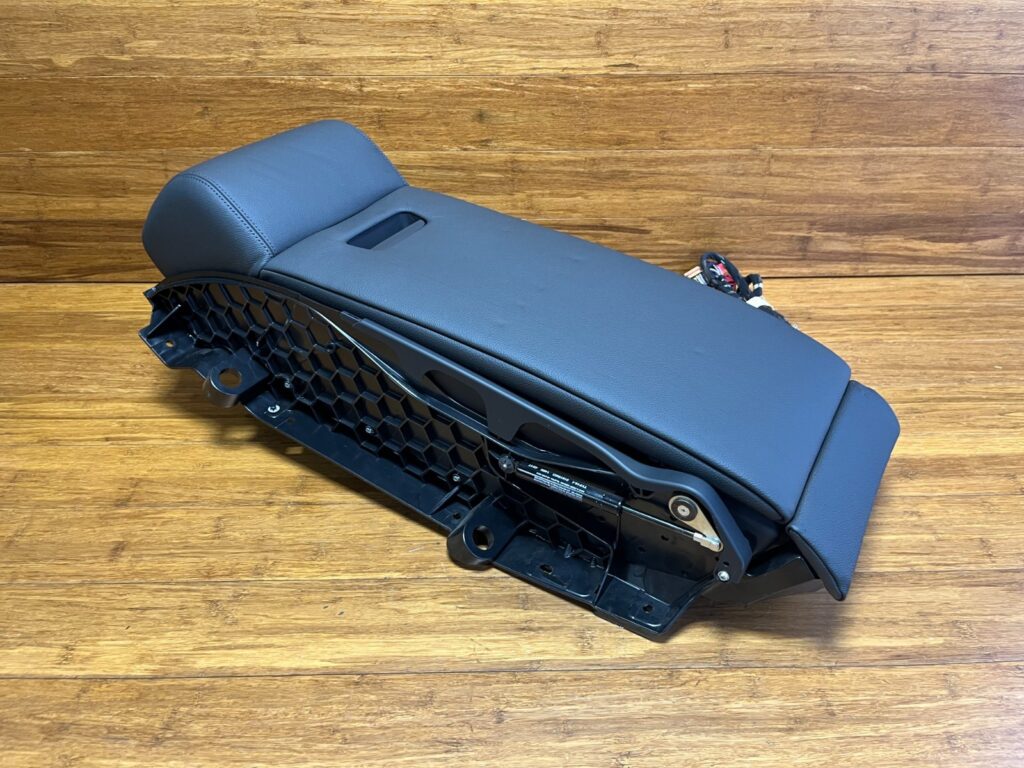 2011-2014 Audi A8 S8 D4 Seat Center Armrest Cup Holder Rear Black Leather OEM