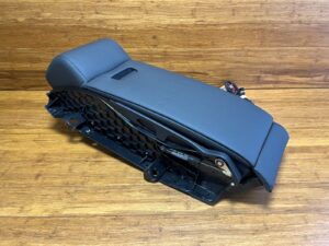 2011-2014 Audi A8 S8 D4 Seat Center Armrest Cup Holder Rear Black Leather OEM