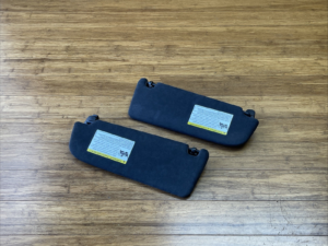 2013-2018 Audi RS7 C7 Sun Visor Black Alcantara Front Left & Right Side Set OEM