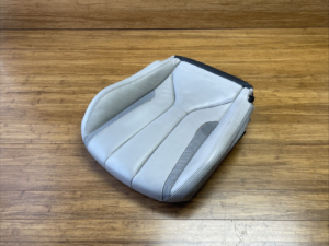 2014-2017 BMW i8 I12 Front Left Lower Seat Cushion Leather Gray OEM *NOTE*
