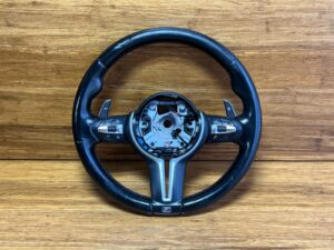 2014-2019 BMW X6M F86 M-Sport Steering Wheel W/ Paddle Shifter Black OEM *NOTE*