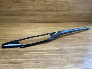 2017-2019 Audi Q7 4M Center Dashboard Molding Panel Trim Gray Brown OEM