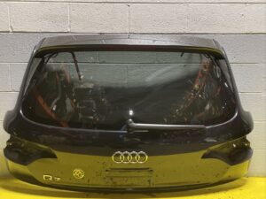 2010-2015 Audi Q7 4L Black Complete Trunk Lid Liftgate Hatch OEM *NOTE*