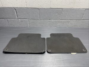 2010-2015 Audi Q7 4L Floor Mat Rear Second Row Left & Right Black Set of 2 OEM