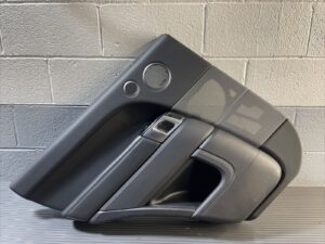2014-2017 Range Rover L494 Rear Left Door Panel Card Black Grey OEM *NOTE*