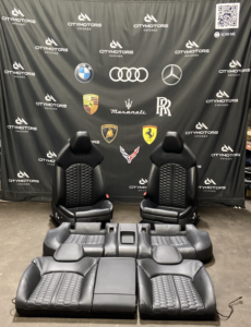 2014-2018 Audi RS7 C7 Sport Seat Set Front & Rear Leather Black OEM *NOTE*