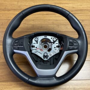 2014-2018 BMW X5 X6 Leather Steering Wheel w/ Multifunction Switch OEM
