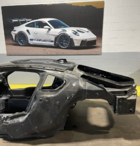 2014-2020 BMW i8 I12 Rear Left Quarter Panel Body Carbon Structure Cut OEM
