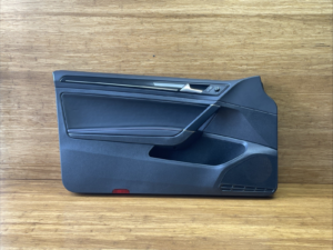 2015-2016 Volkswagen Golf GTI Coupe Door Trim Panel Front Left Black OEM