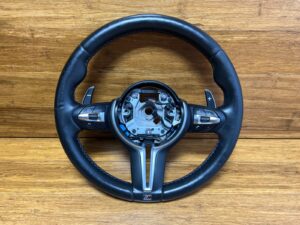 2015-2021 BMW M2 F87 Steering Wheel Black Leather W/ Shifters OEM *NOTE*