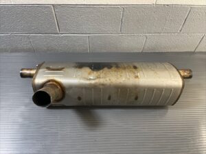 2017-2019 Audi Q7 4M 3.0L Rear Exhaust Muffler Resonator Cut 48k Miles OEM