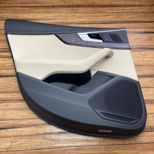 2018-2019 Audi S5 A5 Sportback Rear Left Leather Door Panel Cover Trim Wood OEM