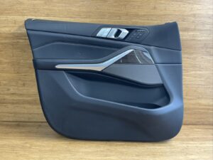 2019-2023 BMW X7 G07 Front Left Driver Door Card Panel Leather Trim OEM