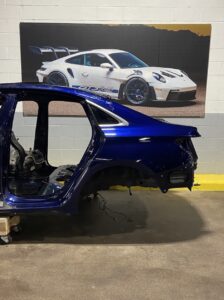 2022-2024 Audi S3 8Y Rear Left Quarter Panel Blue Body Trim OEM Genuine