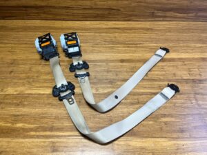 2007-2014 BMW X5 E70 Seat Belt Retractor Beige Front Right & Left Set of 2 OEM