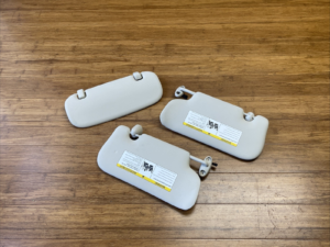 2011–2014 Mini Cooper Clubman R55 Front Right & Left Sun Visor Beige Set OEM
