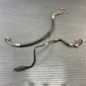 2011-2018 Porsche Cayenne 92A Power Steering Pump Line Pipe Hose Set of 2 OEM