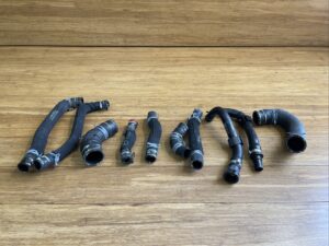 2014-2015 Audi R8 42 Spyder Coolant Hose Line Pipe Tube Set OEM 34k Miles