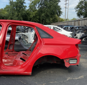 2015-2020 Audi S3 8V Sedan Quarter Panel Body Structure Cut Rear Left Red OEM