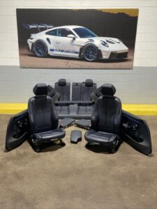 2015-2020 BMW 430i F36 Interior Set Seats Front Rear Door Panel Blue OEM NOTE