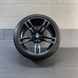 2015-2021 BMW M2 F87 Rear Wheel Alloy Rim W/ Tire R19/10 Gray OEM *NOTE*