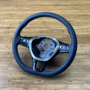 2015-2021 Volkswagen Golf MK7 Steering Wheel Leather W/ Paddles Black OEM