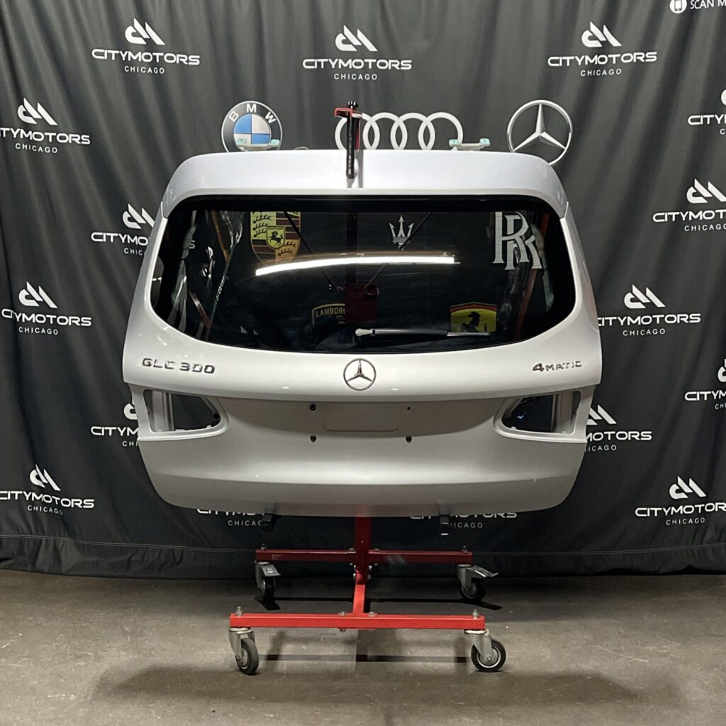 2016-2022 Mercedes GLC300 X253 Trunk Lid Liftgate W/ Glass & Spoiler Silver OEM