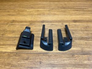 2016-2024 Audi R8 4S 5.2L Front Left Seat Rail Cap Cover Black Set of 3 OEM