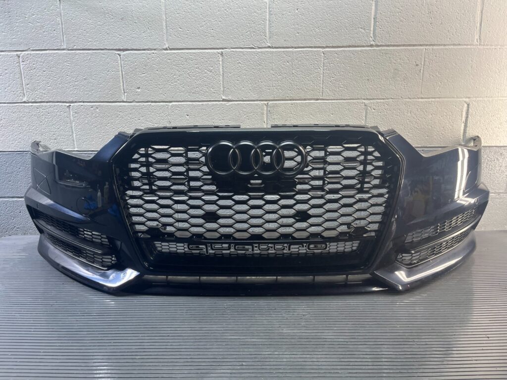 2017-2018 Audi A6 C7 Bumper Cover W/ Grille Assembly Front Blue LX5R OEM *NOTE*