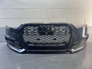 2017-2018 Audi A6 C7 Bumper Cover W/ Grille Assembly Front Blue LX5R OEM *NOTE*