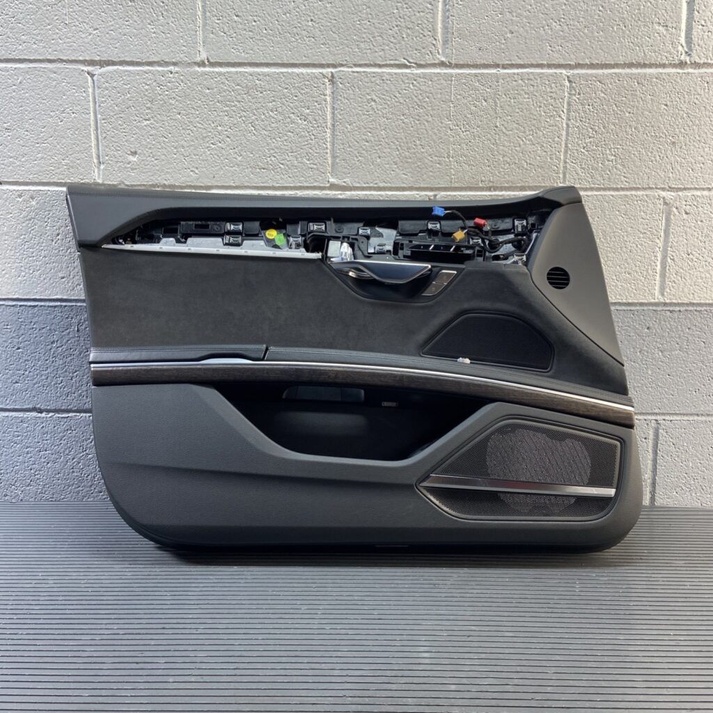 2019-2021 Audi A8L D5 Door Trim Panel Front Left Leather Black OEM *NOTE*