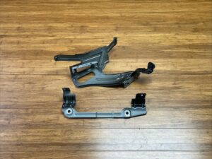 2019-2025 Audi A6 C8 Front & Upper Left Fender Bracket Black Set of 2 OEM