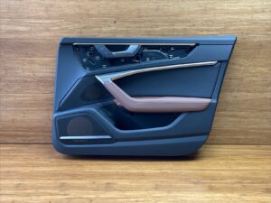 2020-2025 Audi A6 C8 Front Right Interior Door Panel Card Brown Leather OEM