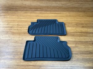 2025-2026 Audi Q5 Floor Mat Carpets Rubber Black Rear Left & Right Set Of 2 OEM